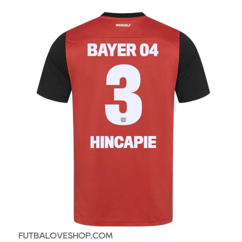 Dres Bayer Leverkusen Piero Hincapie #3 Domáci 2024-25 Krátky Rukáv